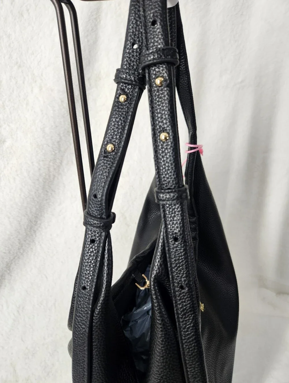 NWT Like Dreams Black Hobo Tote Bag - Picture 3 of 7